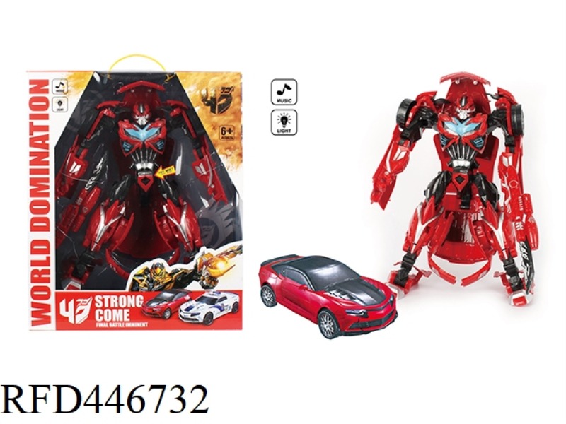 TRANSFORMING CAR WITH LIGHT AND MUSIC(INCLUDE)