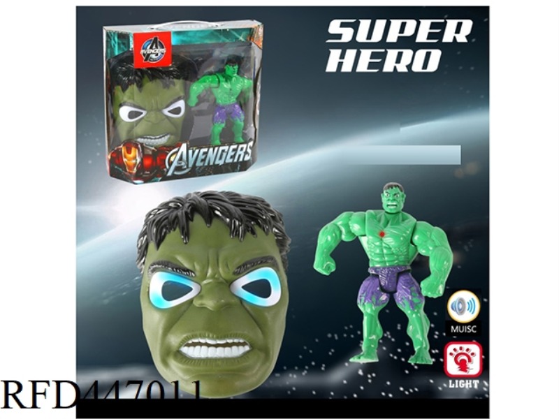 HULK DOLL WITH MUSIC AND LIGHT MASK