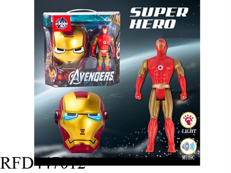 IRON MAN DOLL WITH MUSIC AND LIGHT MASK