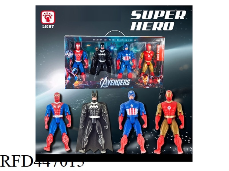 FLASH HERO LEAGUE DOLL 4 PACK