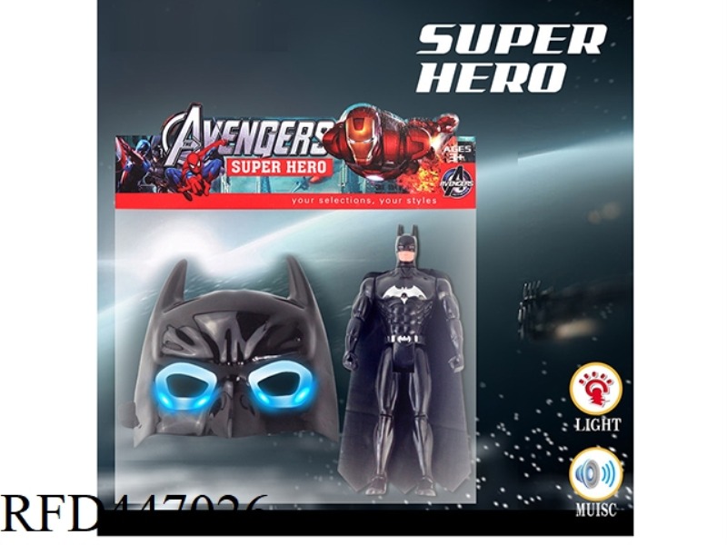 BATMAN DOLL WITH LIGHT MUSIC MASK