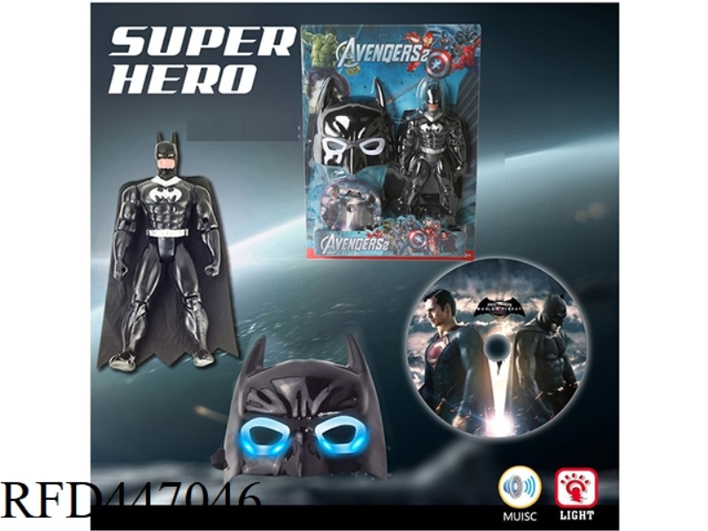BATMAN DOLL WITH MUSIC, LIGHT MASK AND CD