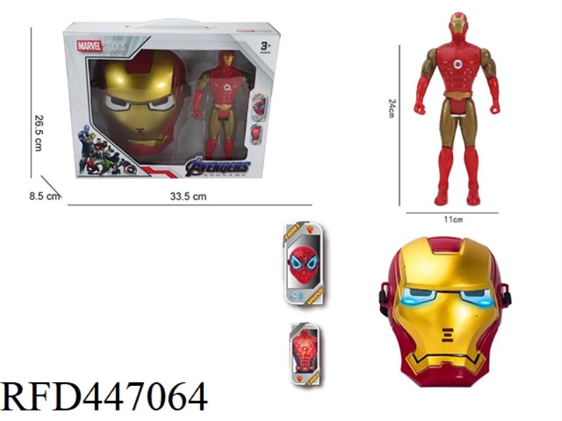 IRON MAN WITH LIGHT MUSIC MASK