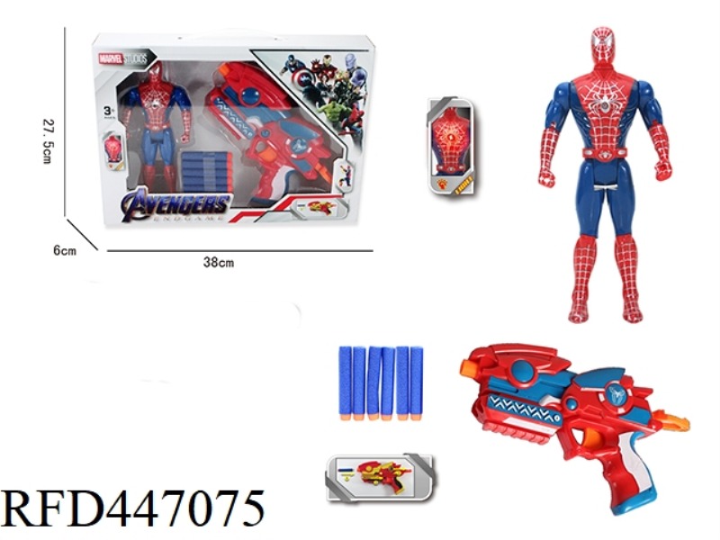 SPIDER MAN WITH SOFT BULLET GUN