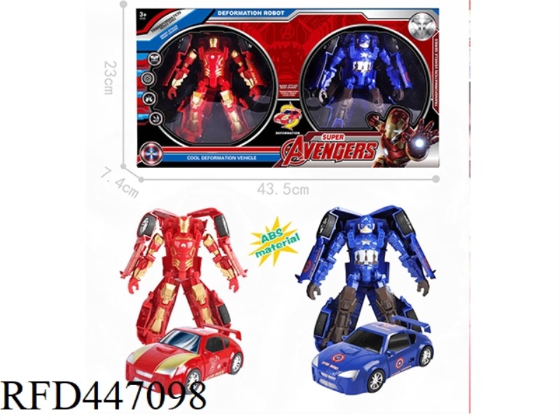 IRON MAN + CAPTAIN AMERICA TRANSFORMATION SUIT