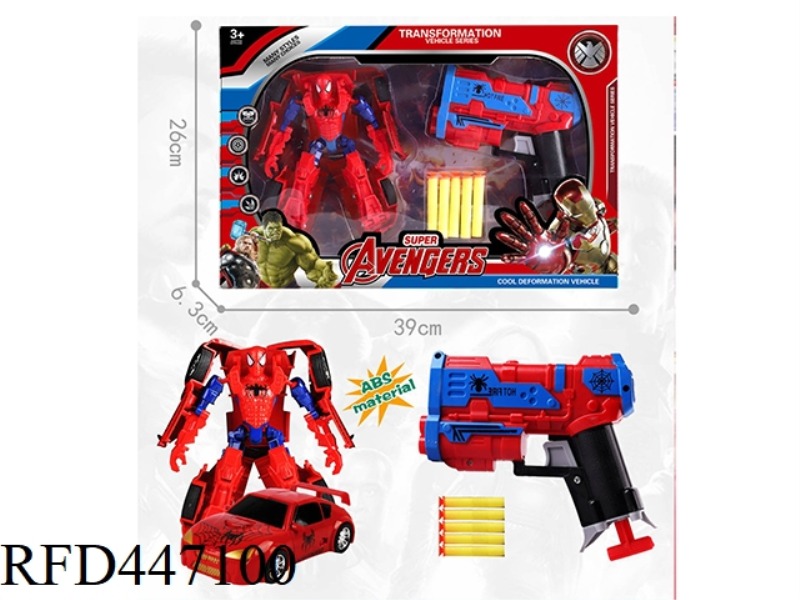 SPIDER-MAN TRANSFORM WITH SOFT SHOTGUN