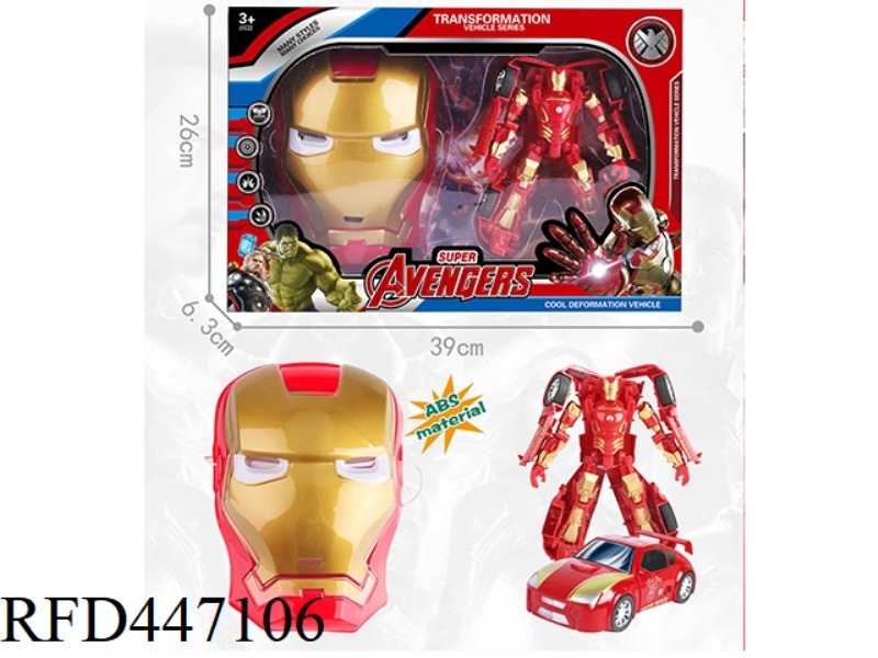 IRON MAN TRANSFORMATION WITH MASK