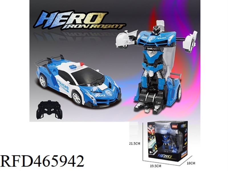 1: 18 ONE BUTTON DEFORMED POISON POLICE CAR (NOT INCLUDE)