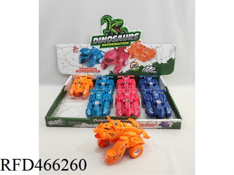 TRIANGLE COLLISION DEFORMATION DINOSAUR CHARIOT 8PC