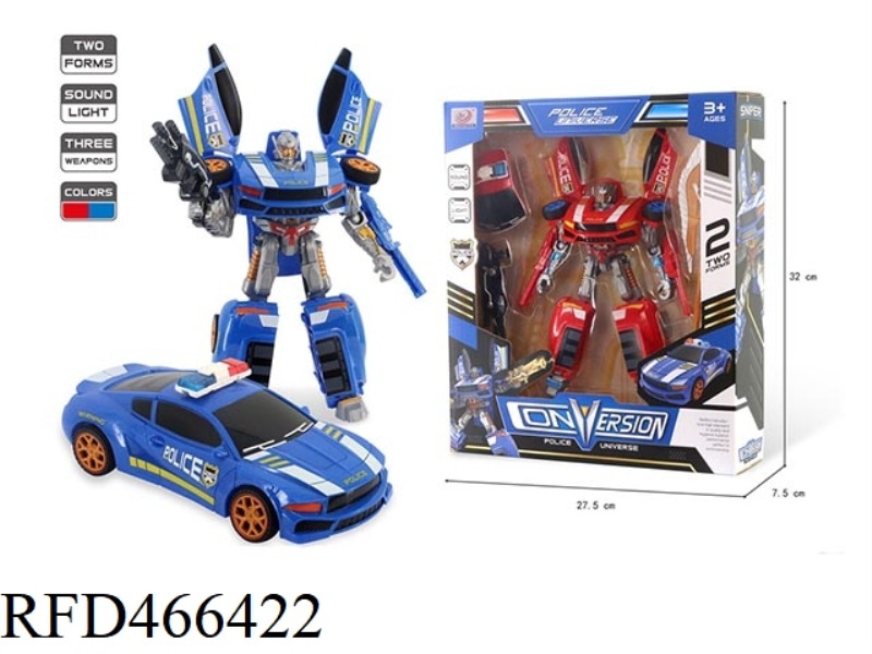 DEFORMED POLICE CAR