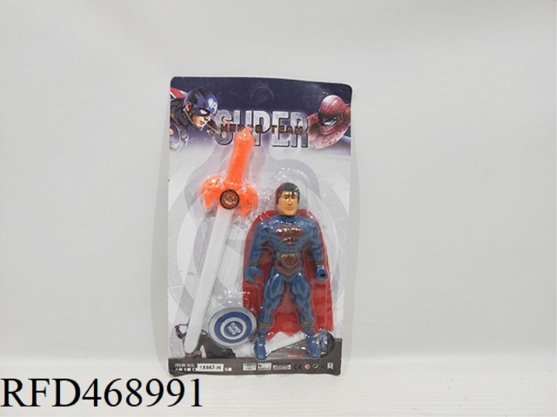 SUPERMAN WITH LAMP + SWORD