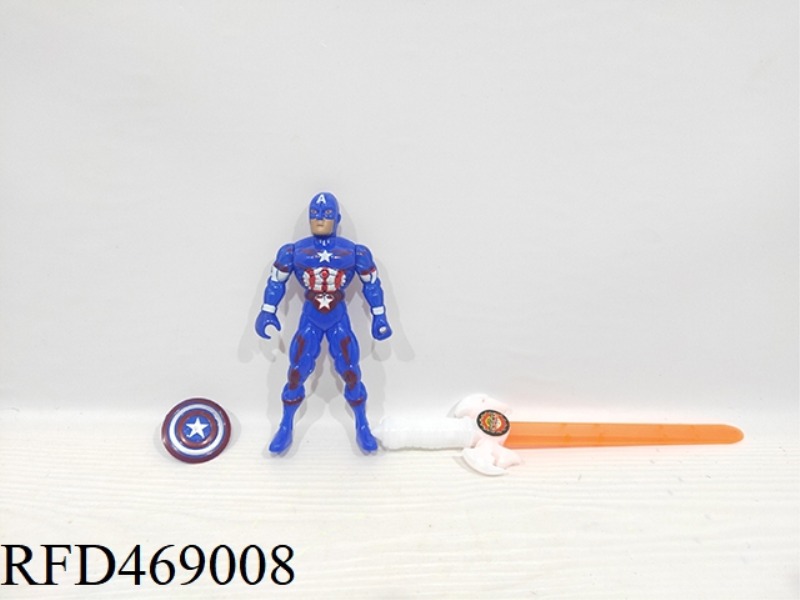 CAPTAIN AMERICA WITH LIGHT + SWORD