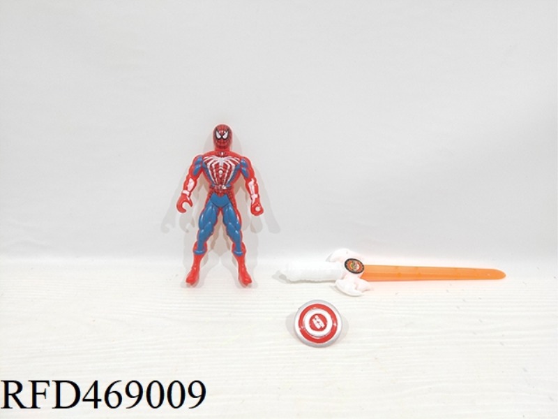 SPIDERMAN WITH LIGHTS + SWORD