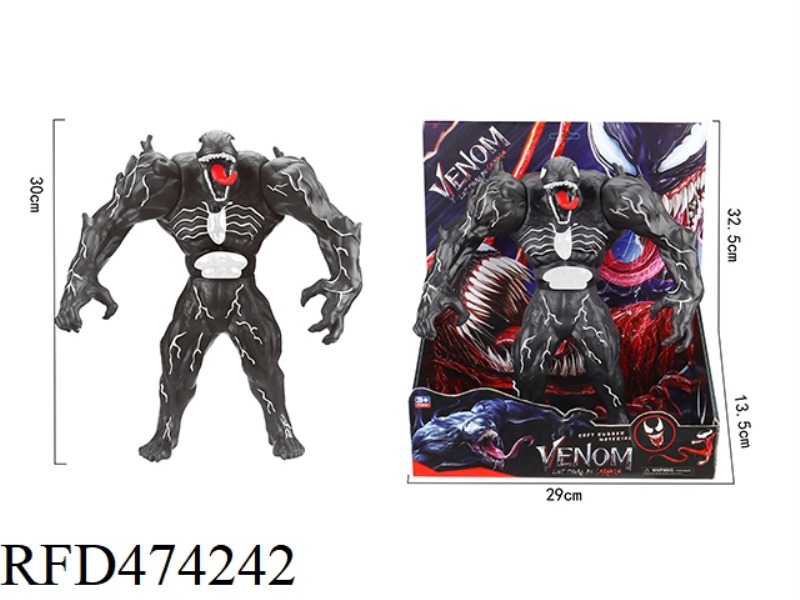 30CM VINYL VENOM BLACK DOLL