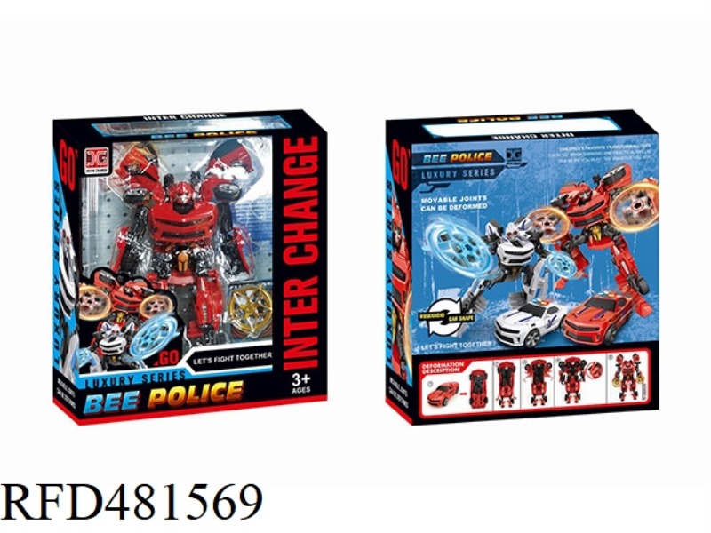 POLICE CAR TRANSFORMING ROBOT