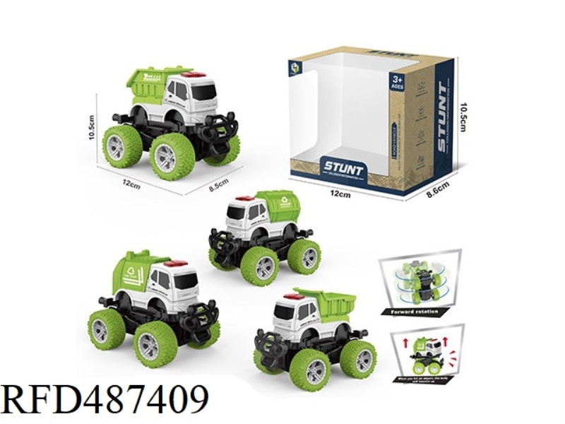COLLISION DEFORMATION SANITATION VEHICLE