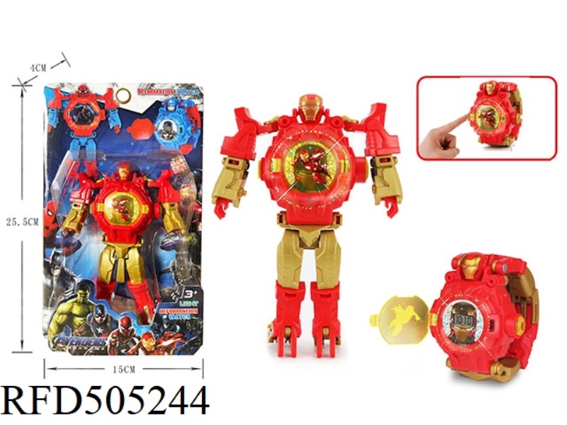 THE LIGHTS TRANSFORM IRON MAN