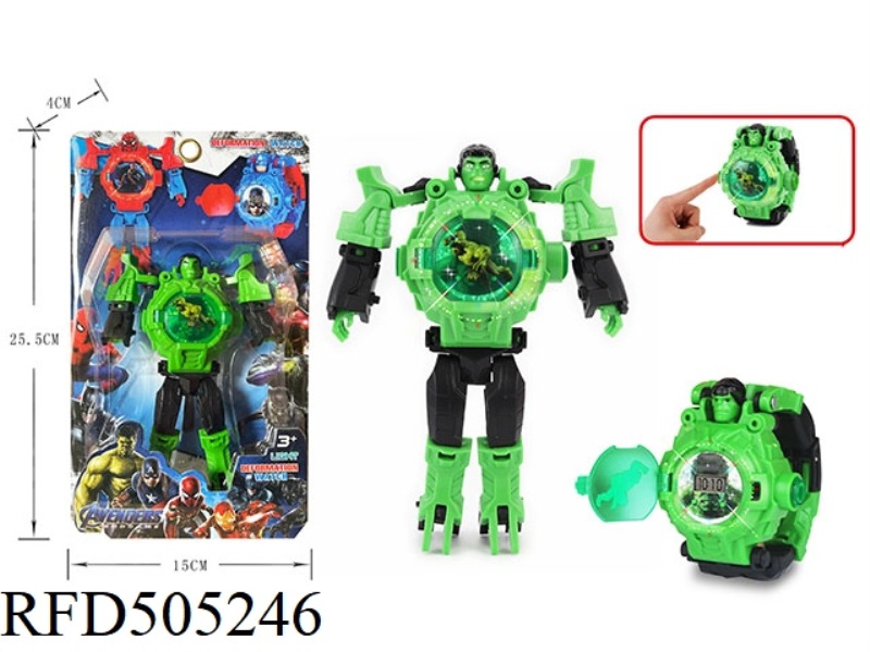 THE LIGHT TRANSFORMS THE HULK