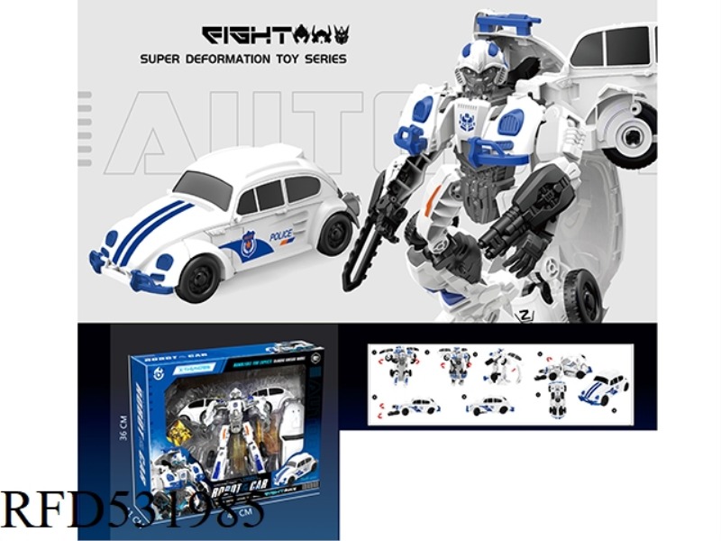 TRANSFORMERS GOD OF WAR BEETLE POLICE CAR