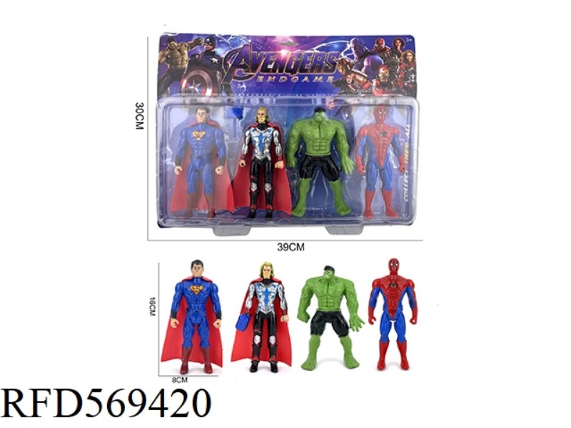 16CM 4 AVENGERS ACTION FIGURES C