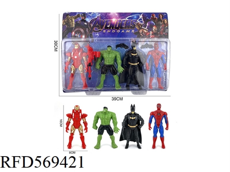 16CM 4 AVENGERS ACTION FIGURES B