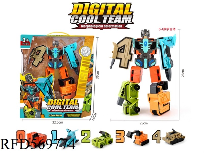 DIGITAL COOL TEAM TRANSFORMERS GRAND COMBO (0-4)