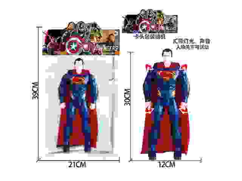 12-INCH S SUPERMAN (WITH LIGHT AND MUSIC AND MOVABLE JOINTS)