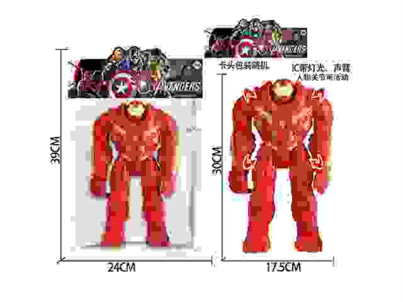 12-INCH ANTI-HULK MECHA (WITH LIGHTING AND MUSIC AND MOVABLE JOINTS)