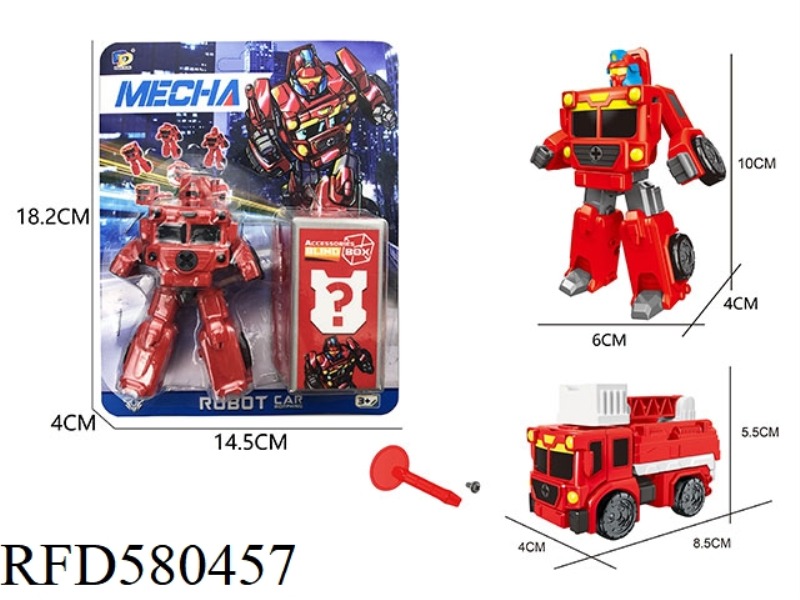 DIY ASSEMBLED DEFORMED FIRE TRUCK