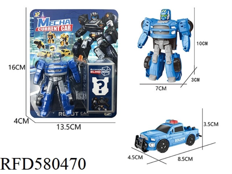 DIY ASSEMBLED DEFORMED POLICE CAR