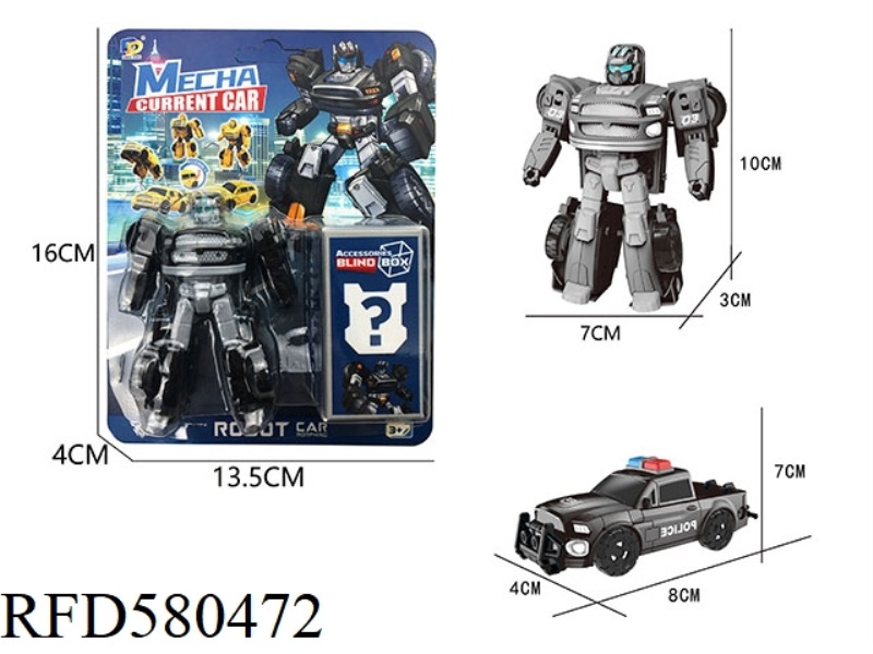 DIY ASSEMBLED DEFORMED POLICE CAR
