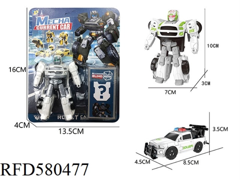 DIY ASSEMBLED DEFORMED POLICE CAR