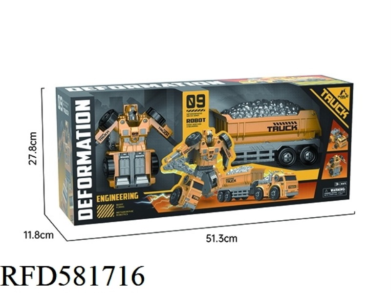 TRACTOR DEFORMATION ROBOT ENGINEERING MUD TRUCK