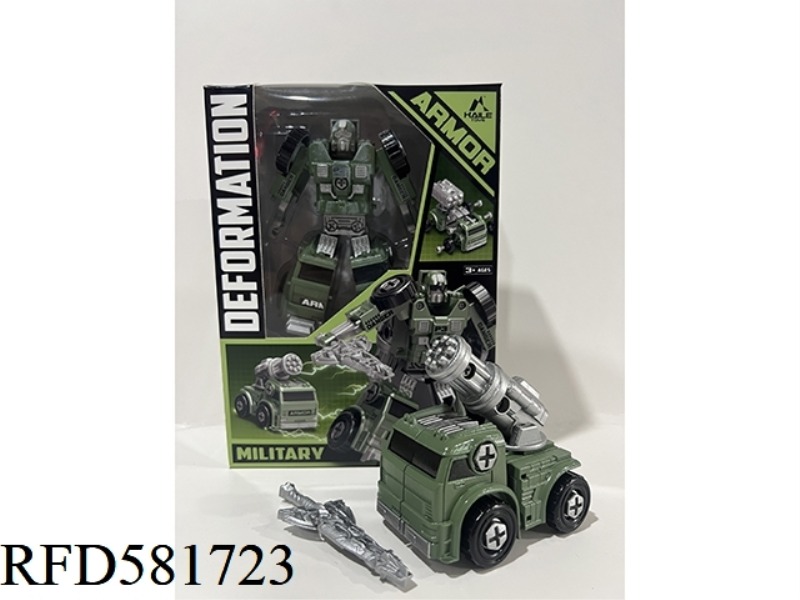 MILITARY ARTILLERY VEHICLE ROTATING TRANSFORMER MAN