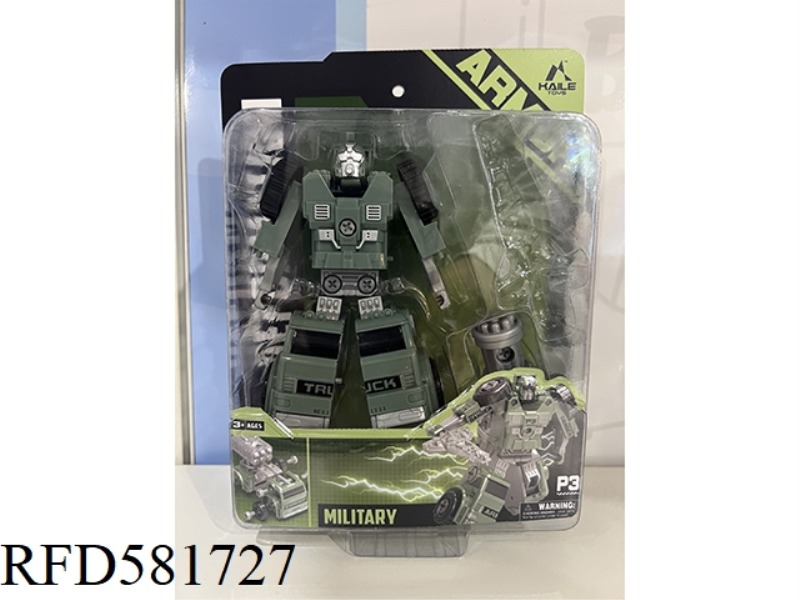 MILITARY ARTILLERY VEHICLE ROTATING TRANSFORMER MAN