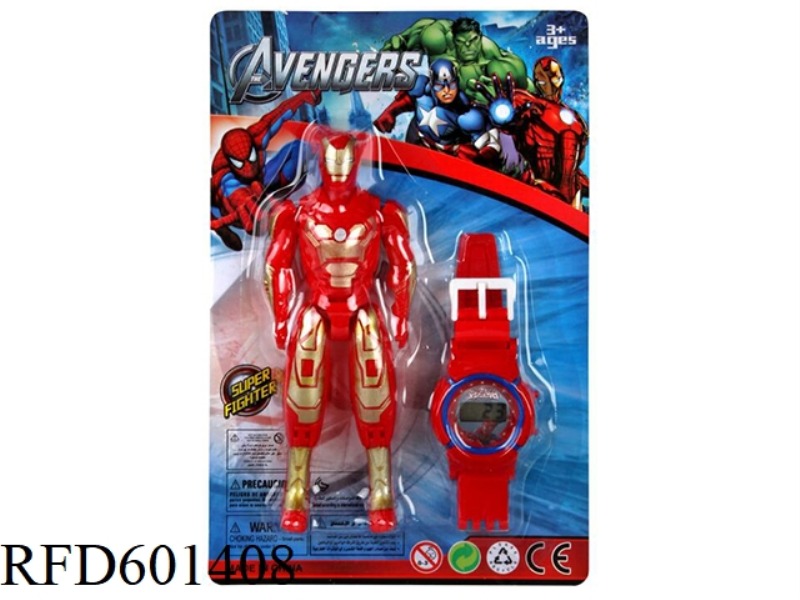 AVENGERS IRON MAN + WATCH