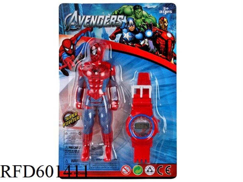 AVENGERS SPIDER-MAN + WATCH