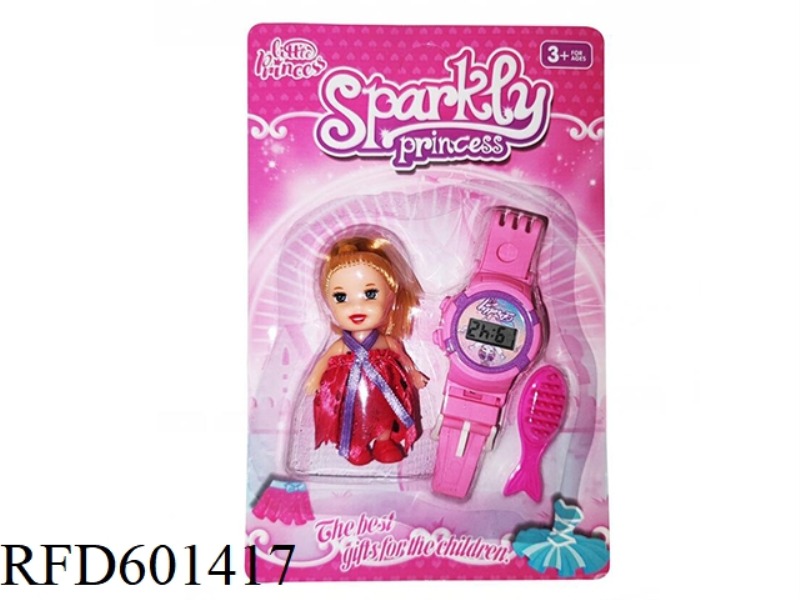 BARBIE DOLL + WATCH