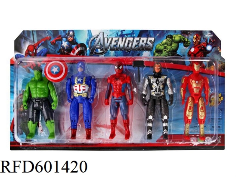 AVENGERS HULK THOR CAPTAIN AMERICA IRON MAN SPIDERMAN