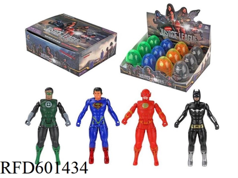 EGG AVENGERS GREEN LANTERN SUPERMAN FLASH BATMAN 12PCS