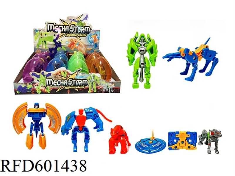 EGG PACK SPACE SHAPE-SHIFTING ANIMAL 12PCS