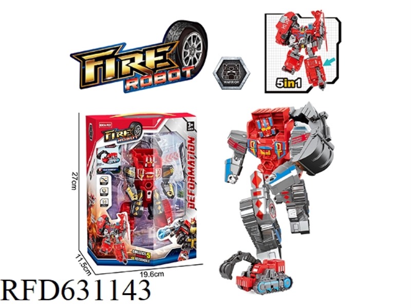FIRE EXCAVATOR DEFORMATION ROBOT