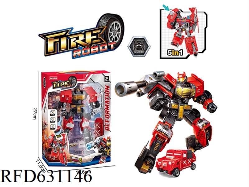 FIRE JEEP SHAPE-SHIFTING ROBOT