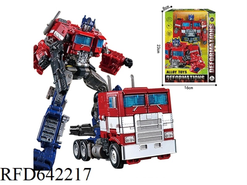 TRANSFORMERS TOYS SEMI-ALLOY CAR ROBOT MODEL RED