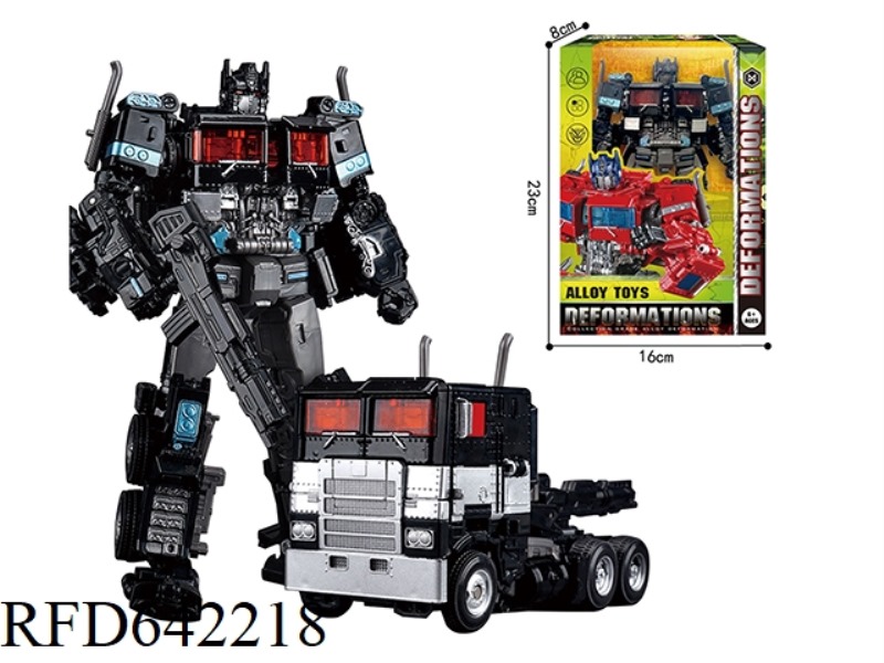TRANSFORMERS TOYS SEMI-ALLOY CAR ROBOT MODEL BLACK GOLD VERSION