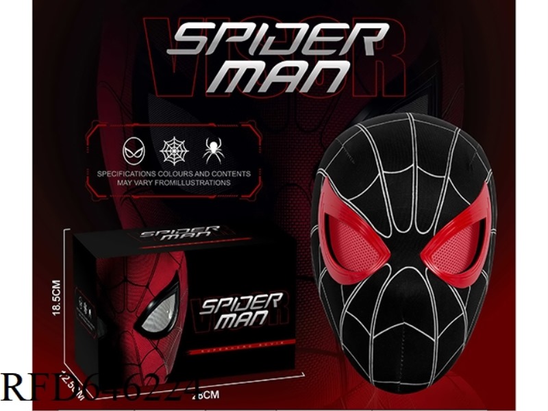 MILES BLACK AND RED HOOD MASK HELMET (TOUCH VERSION)