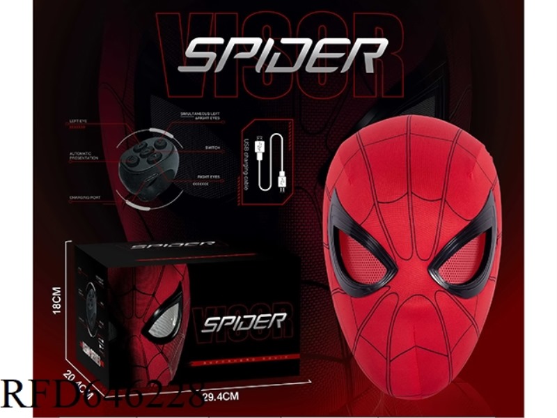 SPIDER-MAN RED HOOD MASK HELMET (REMOTE CONTROL ELECTRIC MODEL)