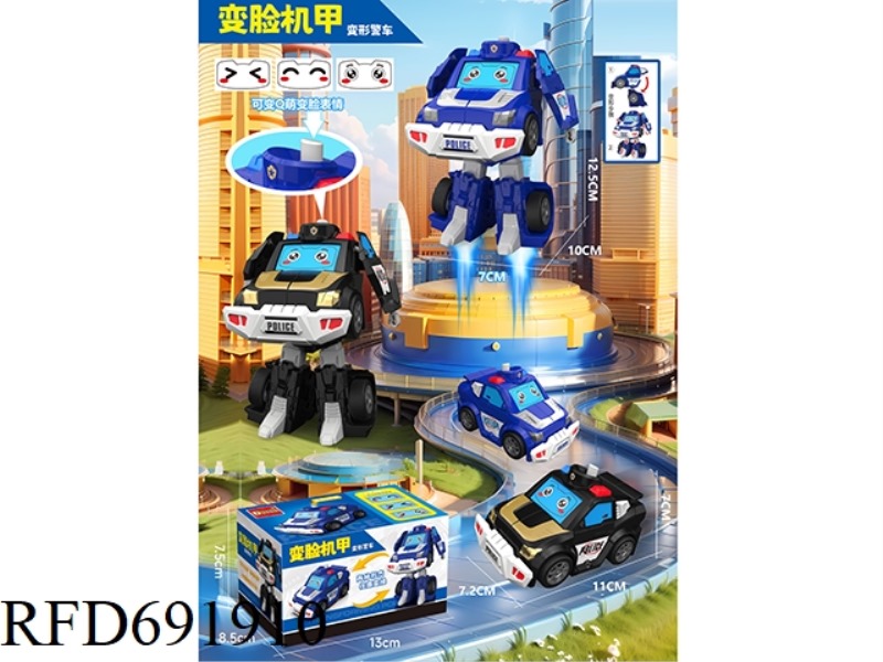 FACE CHANGING MECHA POLICE CAR