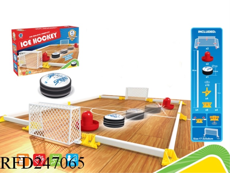 FENCE SUSPENDED ICE HOCKEY FIELD