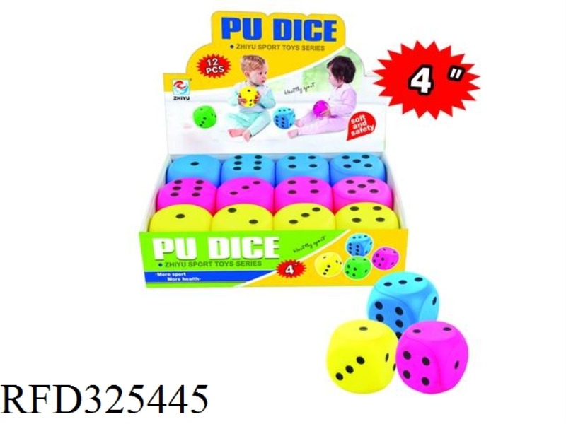 3.5 INCHES PU DICE (12PCS)